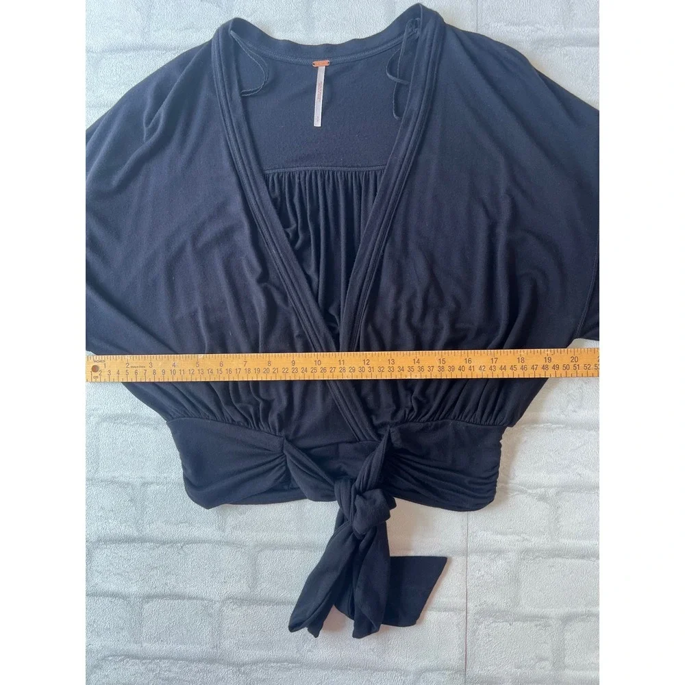 Free people That's a Wrap black small ballet core boho Pilates